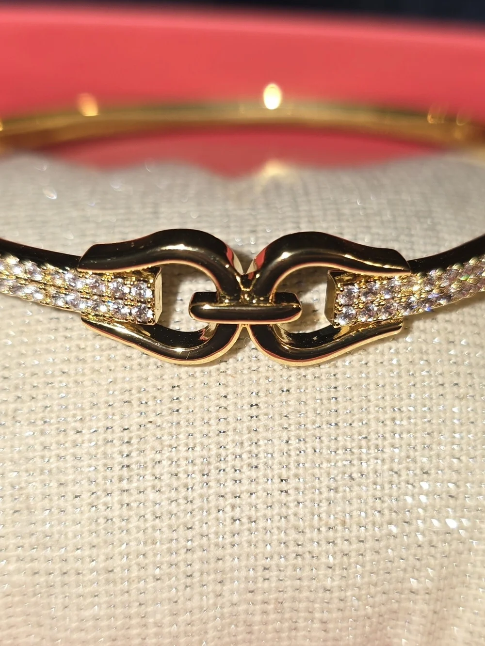 Gold-Tone Crystal Link Bracelet - Women Accessories
